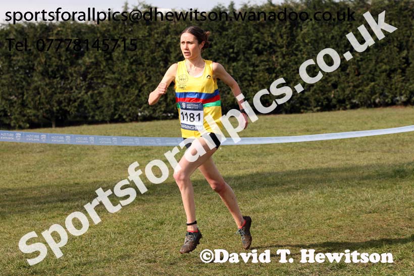 Senior womens 2016 Inter Counties Cross Country Champs. and Cross Challenge Final, Cofton Park, Birmingham. Photo: David T. Hewitson/Sports for All Pics